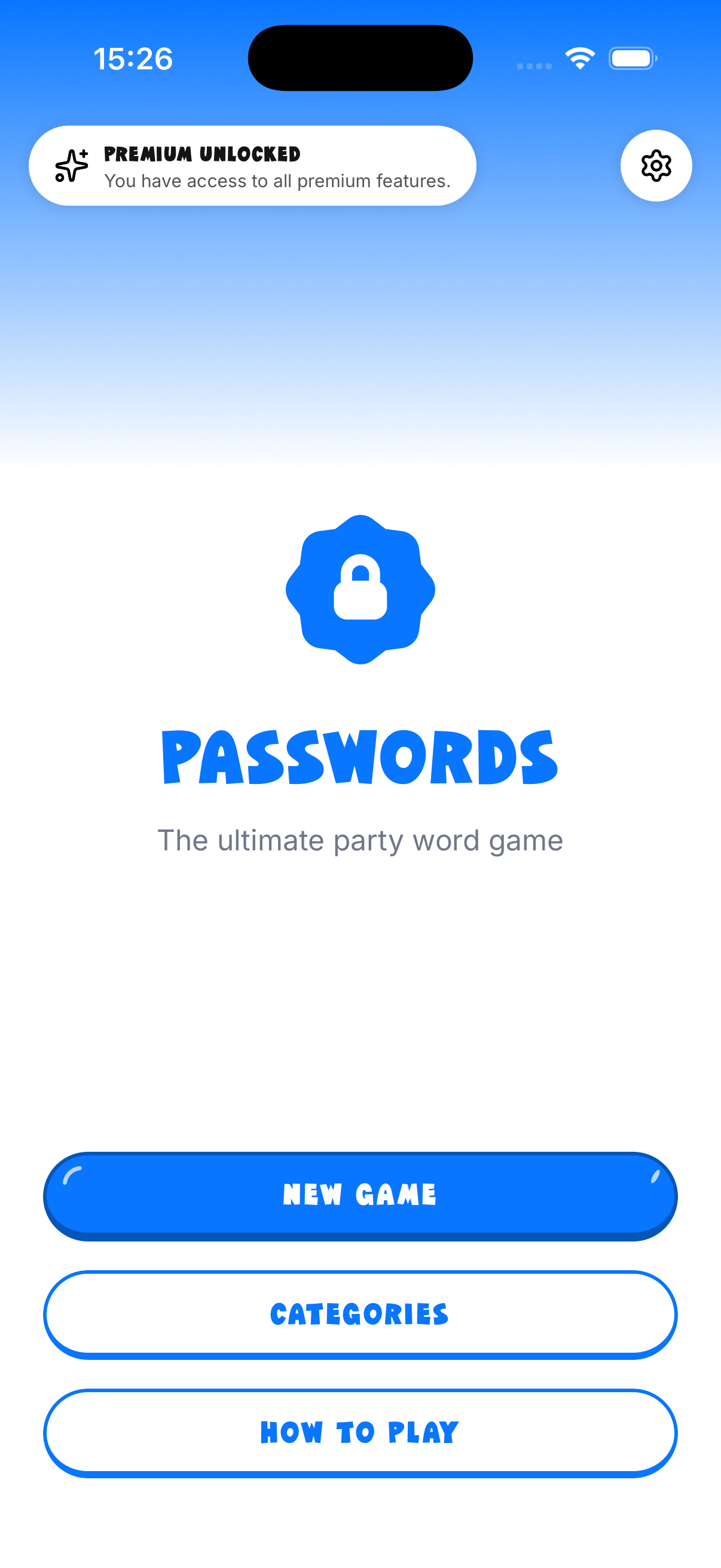 Passwords gameplay screenshot
